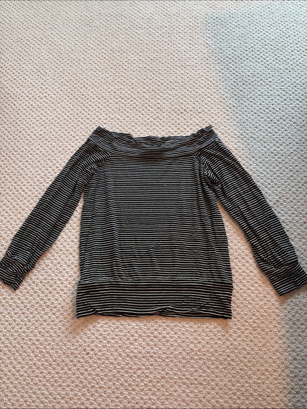 Lucky Brand off the shoulder striped top
